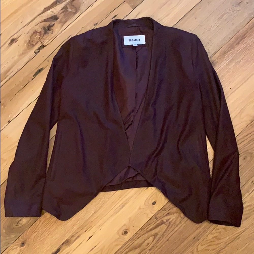 BB Dakota Drape Front Suede Jacket
